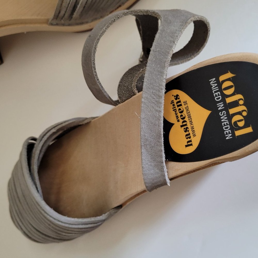 Women's Gray Mules - Picture 6 of 6